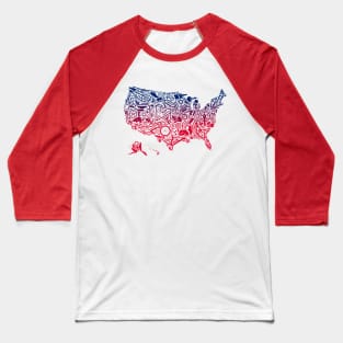 RIDE AMERICA Baseball T-Shirt